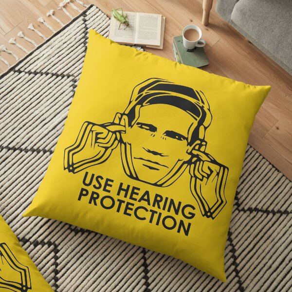 Factory Records Use Hearing Protection Floor Pillow