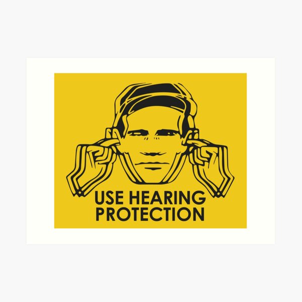 Factory Records Use Hearing Protection Art Print
