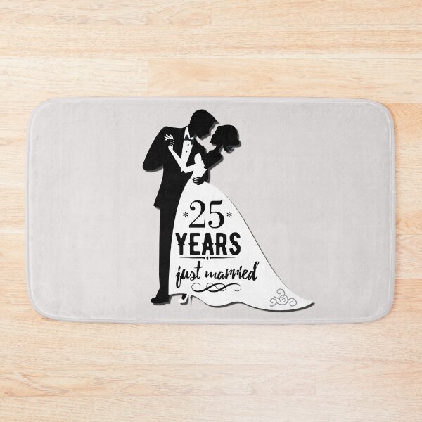 Item preview, 25 years just married - silver wedding designed and sold by Cutebutfunny.
