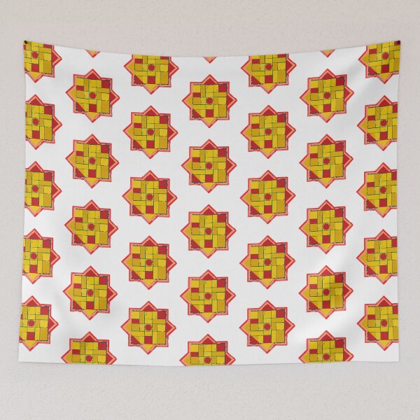 Item preview,  Colorful Brick Star - Geometric start in red and yellow - Happy Star Art designed and sold by BDLVandFriends.