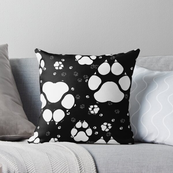 Item preview, Black and White Paw-print designed and sold by Sharfluff.