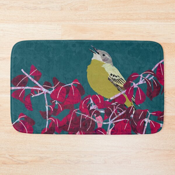Item preview, Yellow Wagtail Singing on the Euonymus designed and sold by MarbleCloud.