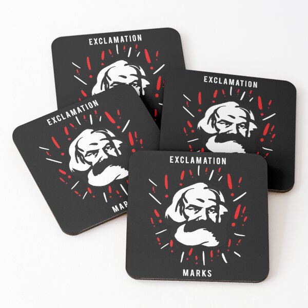 Item preview, Karl Marx Exclamation Marks - With Typography designed and sold by isstgeschichte.