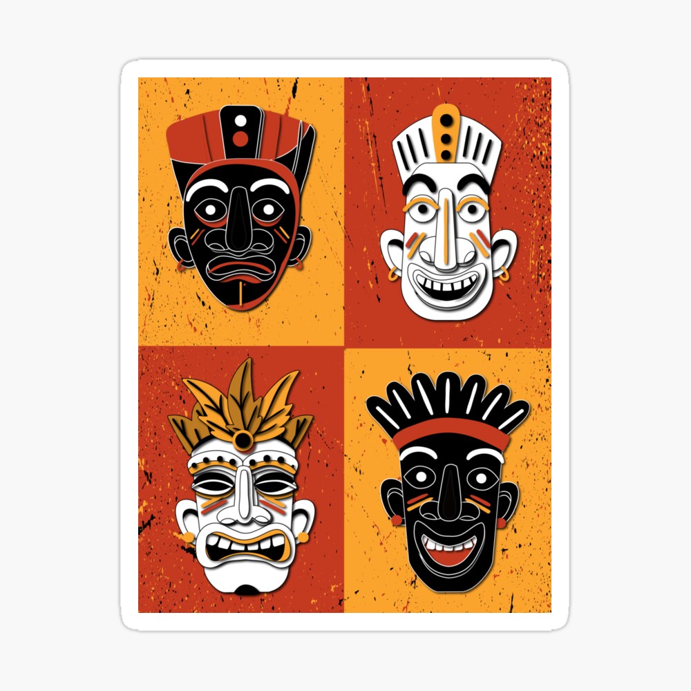 Tiki Tribal Mask Designs Patterns Illustration Kids T Shirt By Dead Famous Redbubble - roblox tribal masks