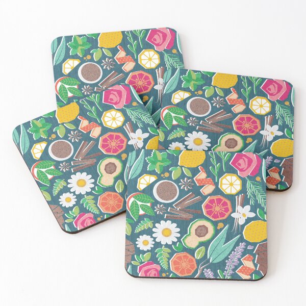 Item preview, Aromatherapy essentials // teal background designed and sold by SelmaCardoso.