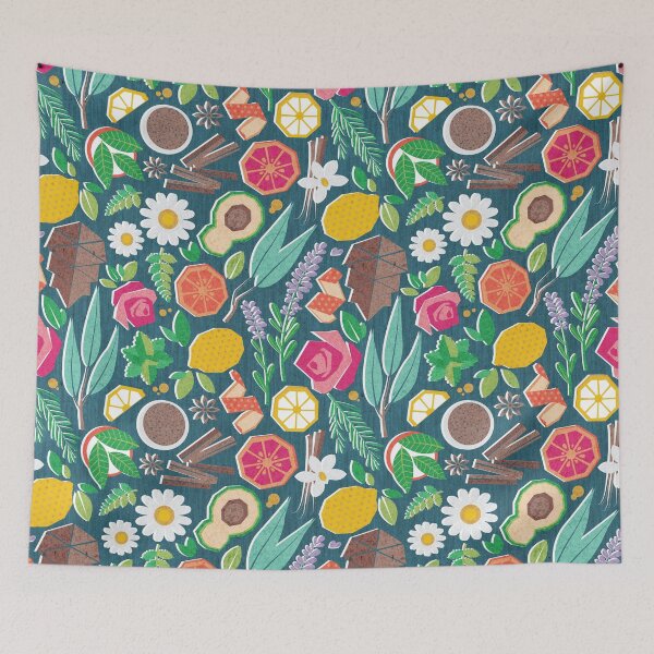 Item preview, Aromatherapy essentials // teal background designed and sold by SelmaCardoso.