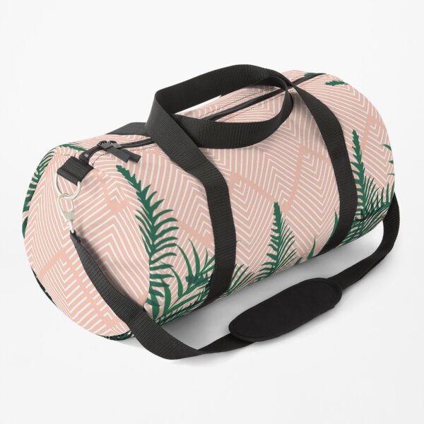 Tropical Ferns on Pink #redbubble #decor #buyart Duffle Bag