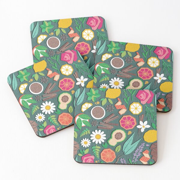 Item preview, Aromatherapy essentials // green background designed and sold by SelmaCardoso.
