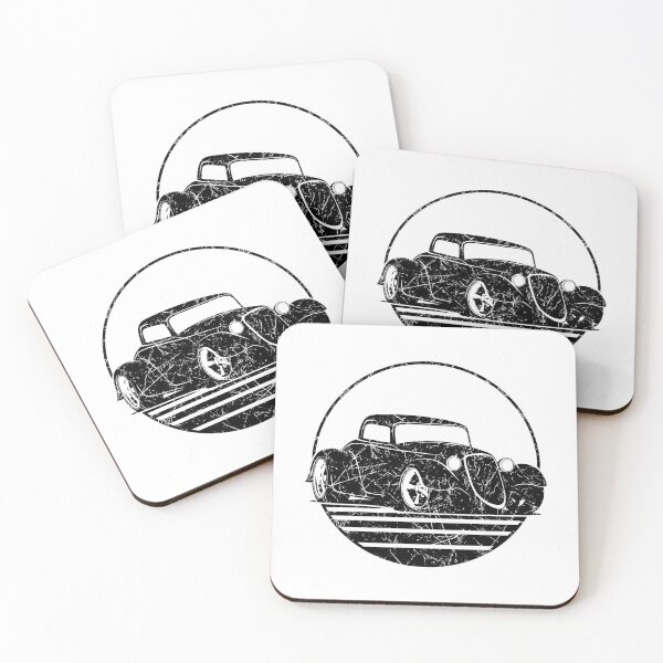 Item preview, Retro 30s Hot Rod Grungy Sunset Illustration designed and sold by hobrath.