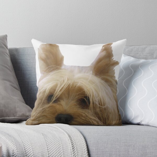 Cute Yorkshire terrier Throw Pillow