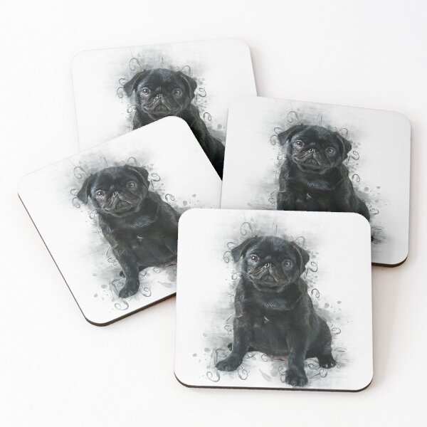 Item preview, Black Pug designed and sold by MitchellAK.