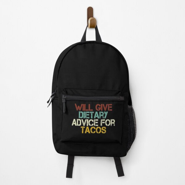 Item preview, will give dietary advice for tacos : Dietitian , Nutrition , Funny Nutrition Saying, Nutritionist, Nutrition Student,Gift For Her ,vintage background idea design designed and sold by Chamssou.