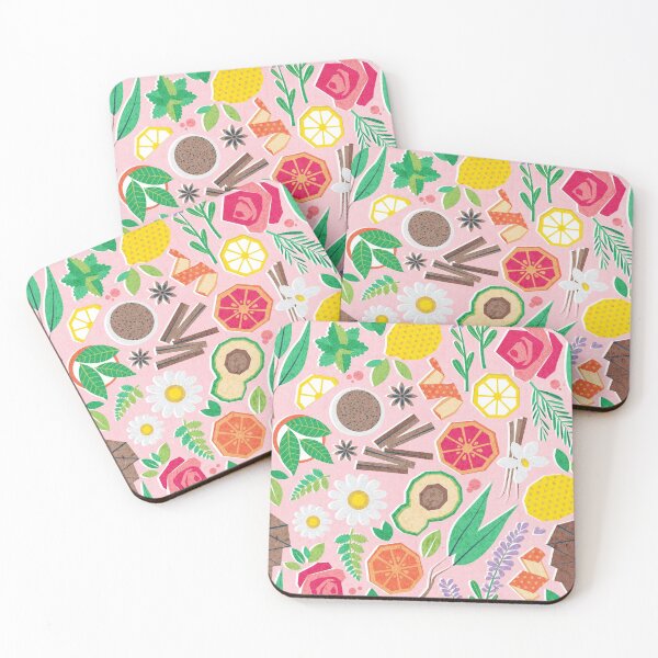 Item preview, Aromatherapy essentials // pastel pink background designed and sold by SelmaCardoso.