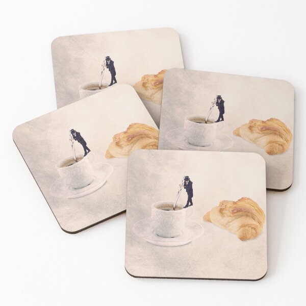 Item preview, parisian croissant and coffee print designed and sold by yannpendaries.