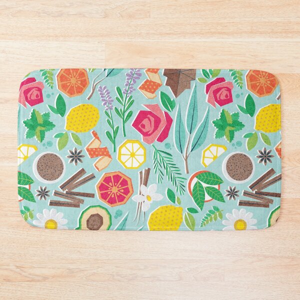Item preview, Aromatherapy essentials // aqua background designed and sold by SelmaCardoso.