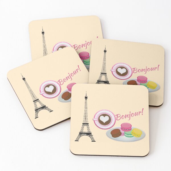 Item preview, The Heart's Pleasure, Paris,Eiffel Tower and French Macarons designed and sold by Amalzaki.