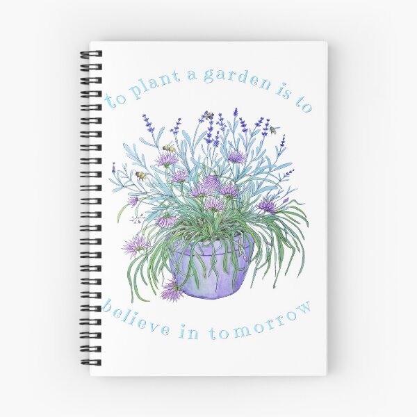 Item preview, Lavender and Chive with honey bees designed and sold by MagentaRose.