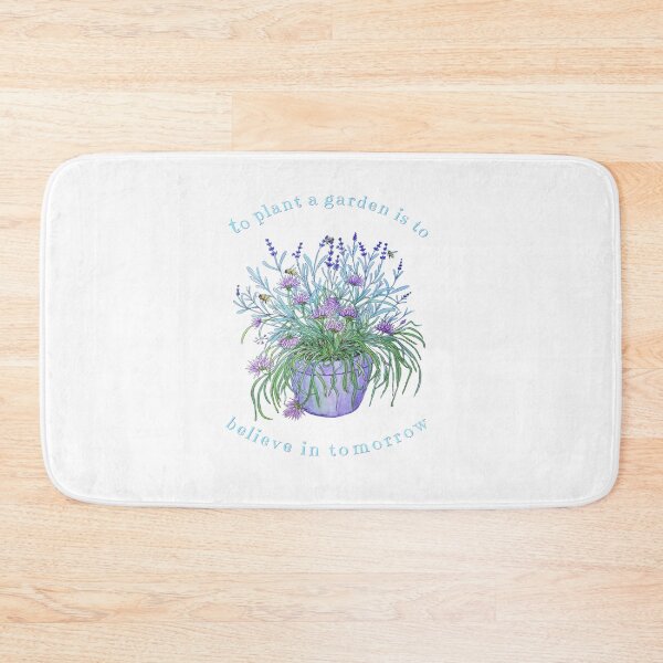 Item preview, Lavender and Chive with honey bees designed and sold by MagentaRose.