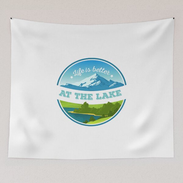 Item preview, La vida es mejor en el lago designed and sold by AYNDesign.