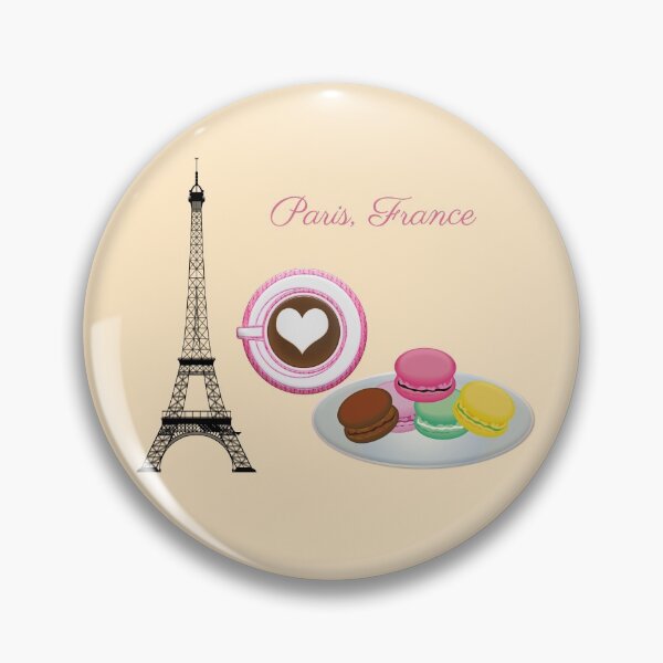 Item preview,  The Heart's Pleasure, Paris, Eiffel Tower and French Macarons designed and sold by Amalzaki.
