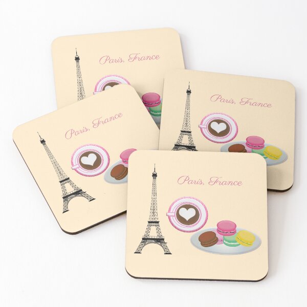 Item preview,  The Heart's Pleasure, Paris, Eiffel Tower and French Macarons designed and sold by Amalzaki.