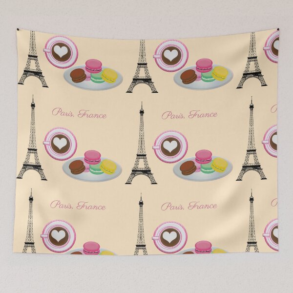 Item preview,  The Heart's Pleasure, Paris, Eiffel Tower and French Macarons designed and sold by Amalzaki.