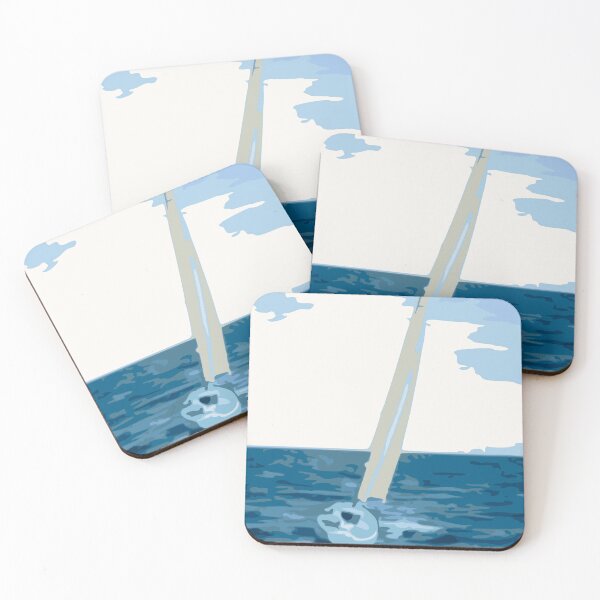 Item preview, Sailing to the Horizon (Blue & White) designed and sold by BonkersStyle.