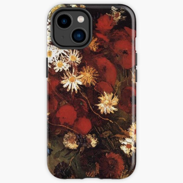 Van Gogh- Vase With Poppies, Cornflowers, Peonies, and Crysanthemums iPhone Tough Case