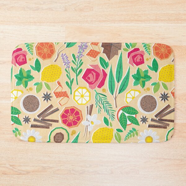Item preview, Aromatherapy essentials // pale yellow background designed and sold by SelmaCardoso.