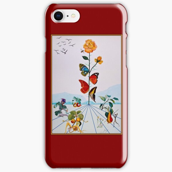 BUTTERFLY ROSE : Vintage Abstract Dali Painting Print iPhone Snap Case