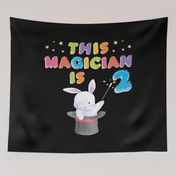 Item preview, This Magician Is 2 Years Old Kid 2nd Birthday Rabbit design designed and sold by Grabitees.