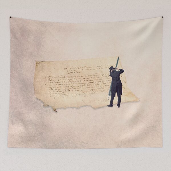 Item preview, vintage ephemera, signature illustration on paper designed and sold by yannpendaries.