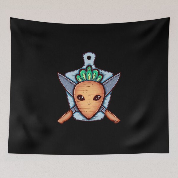 Item preview, Carot and Knife Coat of Arms Illustration designed and sold by ZaryaKiqo.