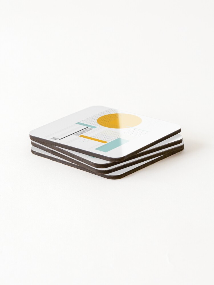 Thumbnail 4 of 5, Coasters (Set of 4), Abstract#83 designed and sold by process22.