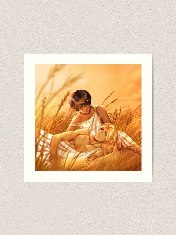 Patroclus And Achilles Art Print By Allarica Redbubble