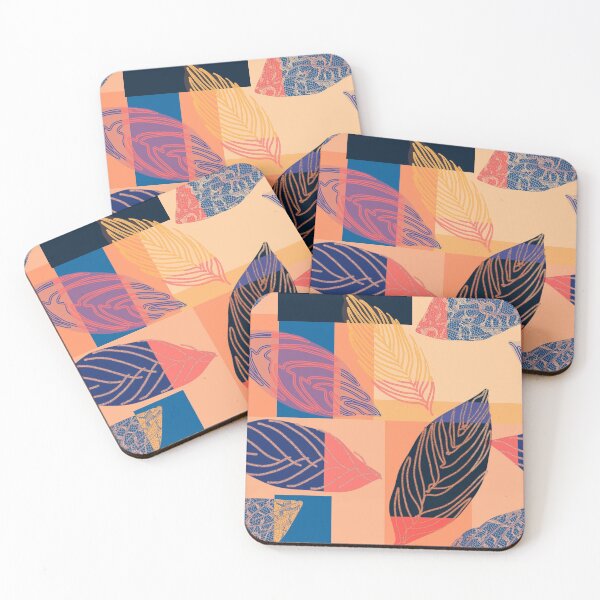 Item preview, Bright Blocked Leaves designed and sold by Odsy.