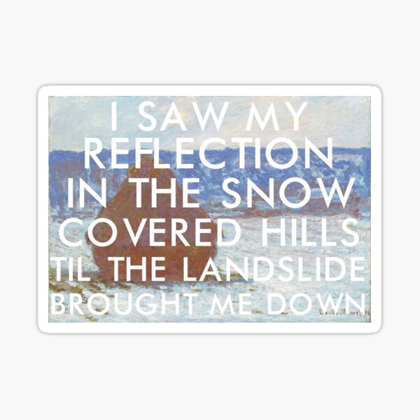 landslide (monet) Sticker