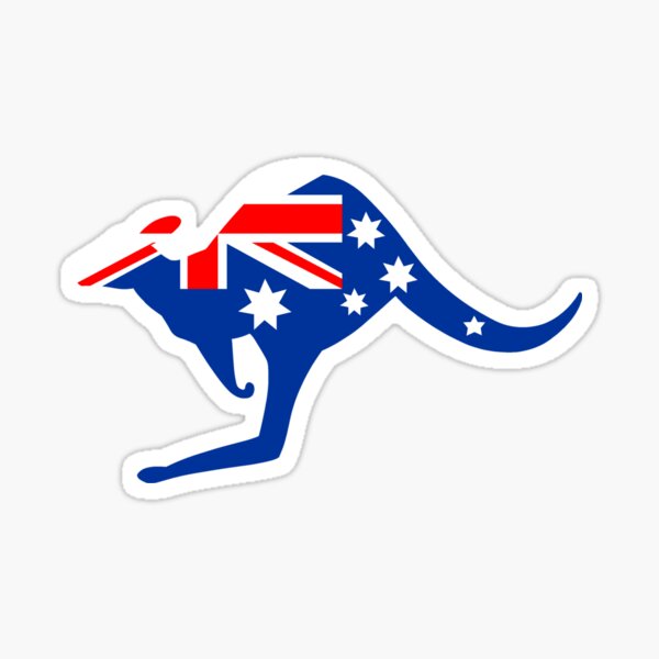 Item preview, Australian Kangaroo Flag designed and sold by sweetsixty.