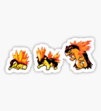 Cyndaquil evolution Sticker