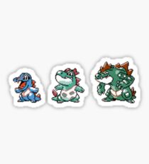 Totodile evolution Sticker