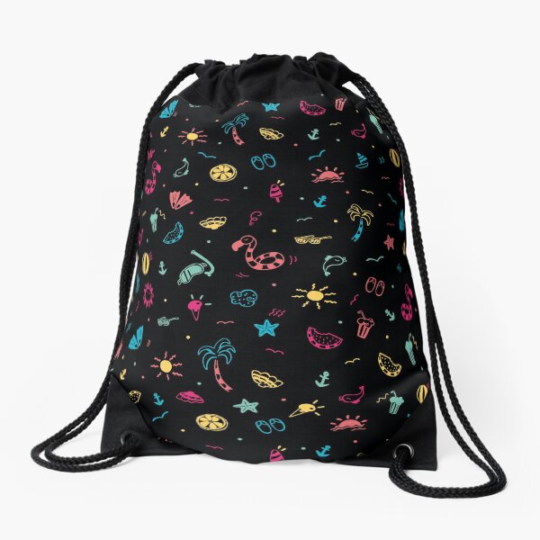 even though it's snowing on the street! Drawstring Bag
