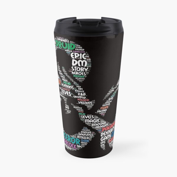D&D Logo Word Art Travel Mug