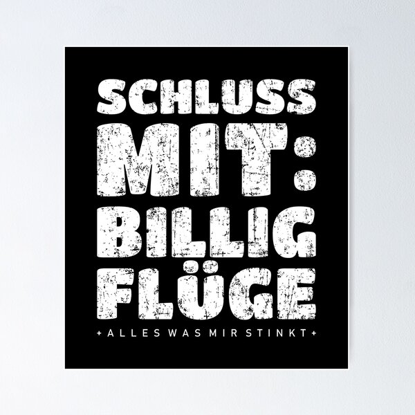 Artikelvorschau, Schluss mit: Billigflüge (Vintage Weiß) entworfen und verkauft von theshirtshops.