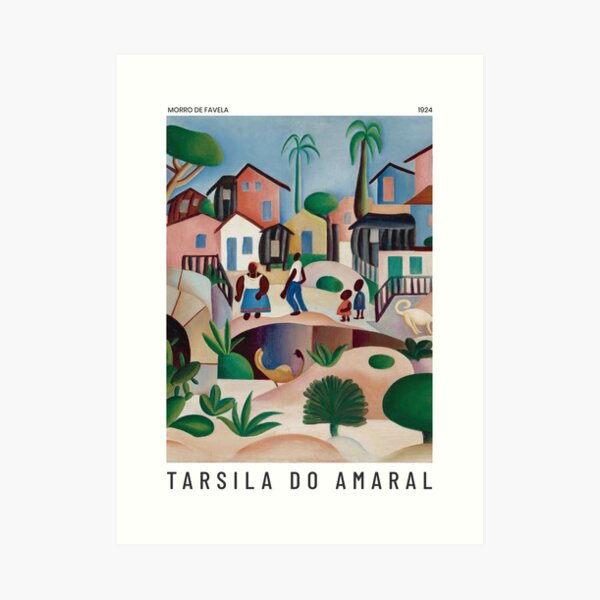 Morro de Favela - Tarsila do Amaral - Art Poster Art Print