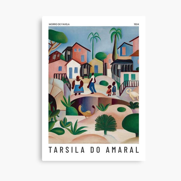 Vista previa del artículo con la obra «Morro de Favela - Tarsila do Amaral - Póster artístico», diseñado y vendido por studiofrivolo.
