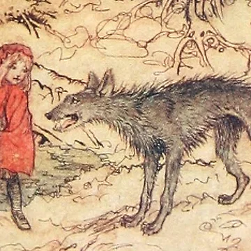 Artwork thumbnail, Arthur Rackham- Little Red Riding Hood by Dreamflight