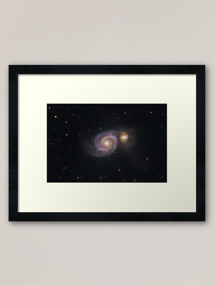 Alternate view of M51 Whirpool Galaxy Framed Art Print