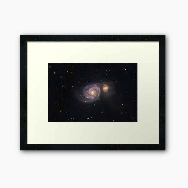 M51 Whirpool Galaxy Framed Art Print