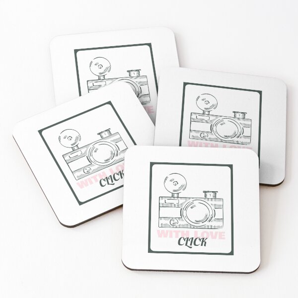 Item preview, Click with love, camera, Photography designed and sold by BeebopGraphics.