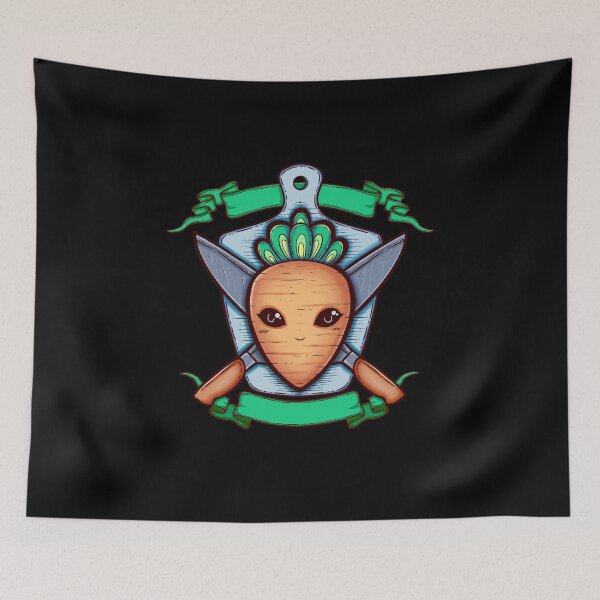 Item preview, Carot and Knife Coat of Arms Illustration designed and sold by ZaryaKiqo.